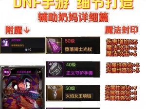 DNF圣骑士全新CP护石搭配攻略：解析选择与运用75级与80级新护石，打造无敌'奶爸'战力