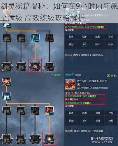 剑灵秘籍揭秘：如何在9小时内狂飙至满级 高效练级攻略解析